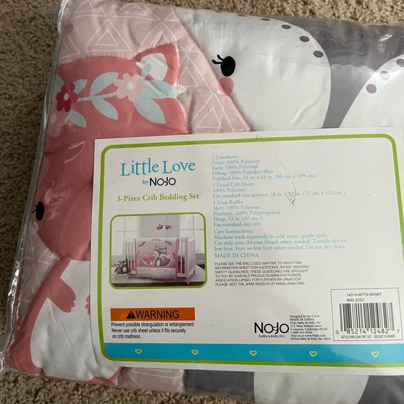 🆕 Little Love by NoJo Desert Flower Fox and Feathers 3 Piece Crib Beddin… - Picture 13 of 13